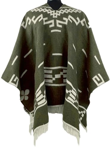 StraightLine Clint Eastwood Style Spaghetti Western Cowboy Olive Green Poncho Movie Prop - Great Gift2