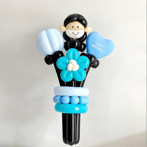 Image of 260 Teal Blue Long Balloons for Balloon Garland Thickening Skinny Latex Twisting Animals Modeling Christmas Birthday Wedding Party Festival Decorations 100pcs