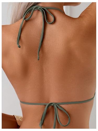 SOLY HUX Women's Bikini Top Allover Printed Halter Triangle Swimsuit Tops Bathing Suit2