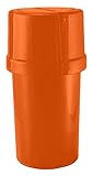 Medtainer Storage Container w/ Built-in Grinder, Orange