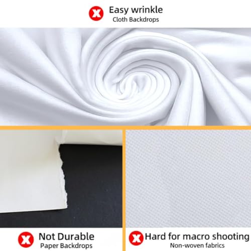 Image of HIFFIN 60x130cm Red Photography Backdrop, Matte Vinyl Non-Reflective Background for Product, Food & Studio Photography, Waterproof, Durable, Tear-Resistant & Easy-Clean PVC Surface Roll