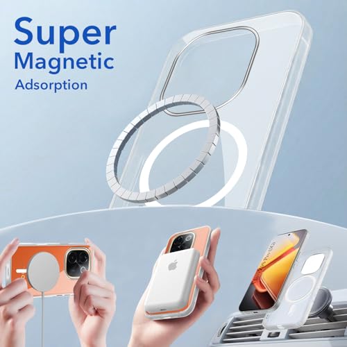 Image of Jkobi Lifetime Anti-Yellow MagSafe Compatible Clear Back Cover Case for Vivo iQOO Z9s Pro (Sleek Hard Crystal | Shockproof and Camera Protection)