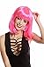 Produktbild WIG ME UP - 0073-3-PC5 Perücke Damenperücke Karneval Longbob Bob schulterlang glatt Pony pink rosa