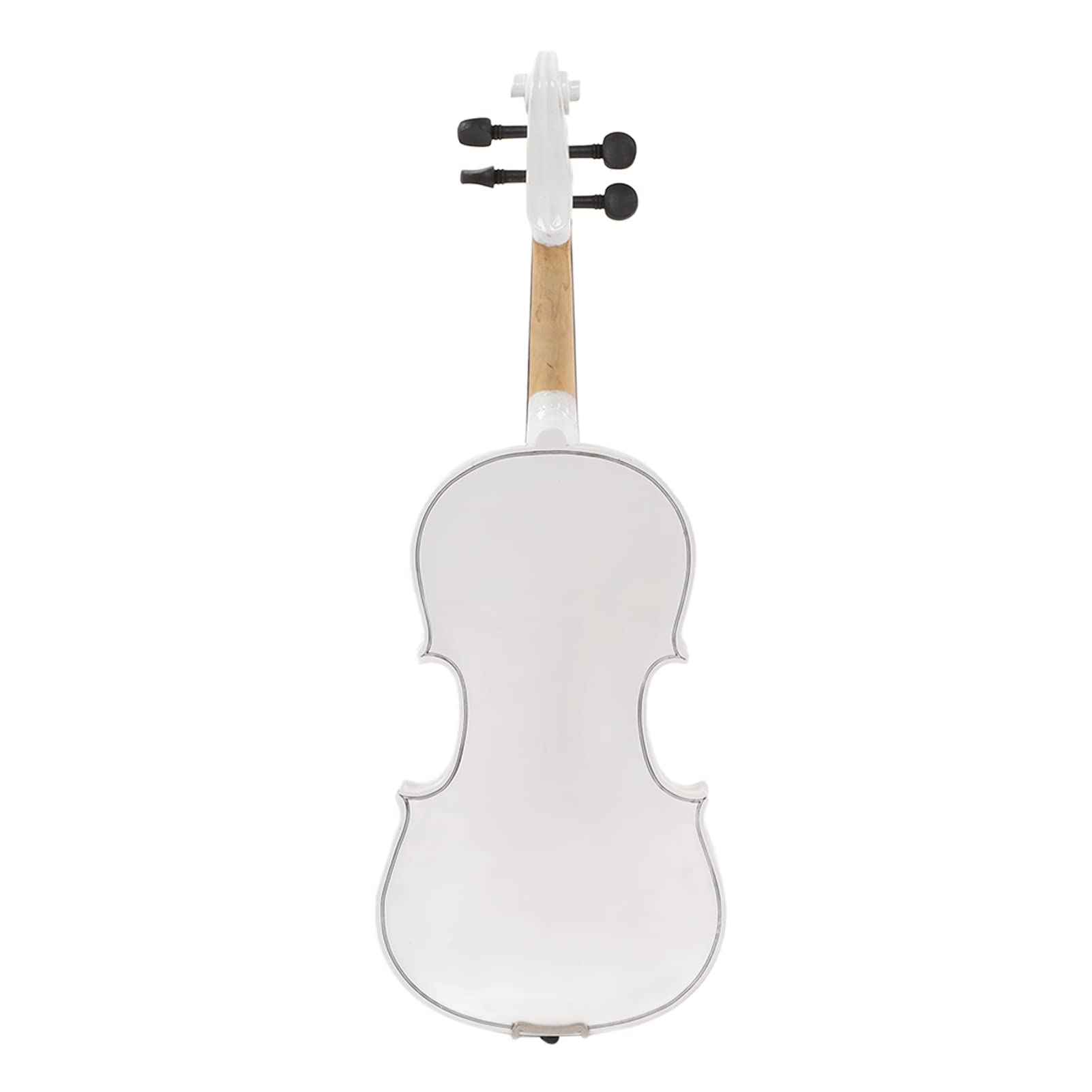 Violino 4/4, fatto a mano, in legno massello di tiglio, bianco, con e colofonia, set di violino per principianti, per studenti, adulti, principianti, pratica a casa, lezioni di musica, progetti