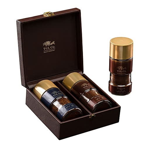 Image of TGL Co. Timeless Passion Brown Coffee Gift Set | Luxury Hampers | 2 x 100g Jars | Premium Gifting for Coffee Lovers | Elegant Pack for Festive & Corporate Gifts