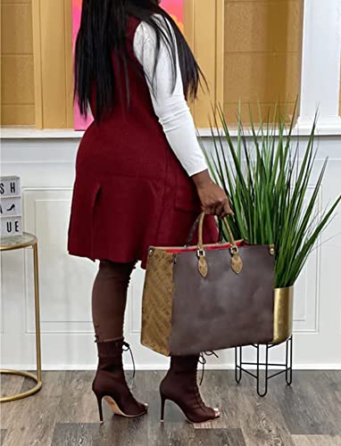 Image of Women's Casual Sleeveless Long Sweater Vest Open Front Cardigan Waistcoat