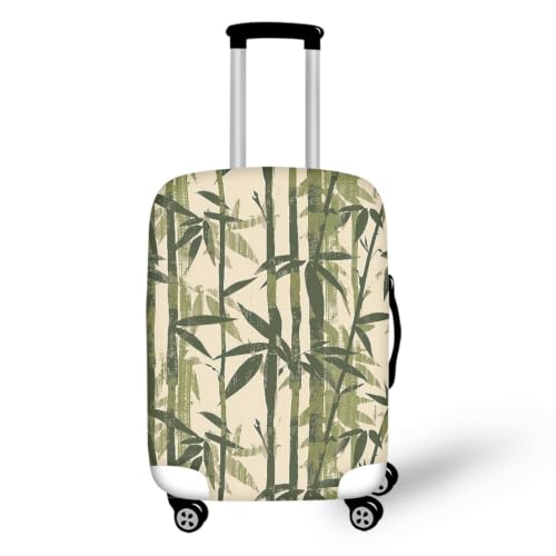 Housse valise XL bambou vert couvre bagage spandex lavable voyage