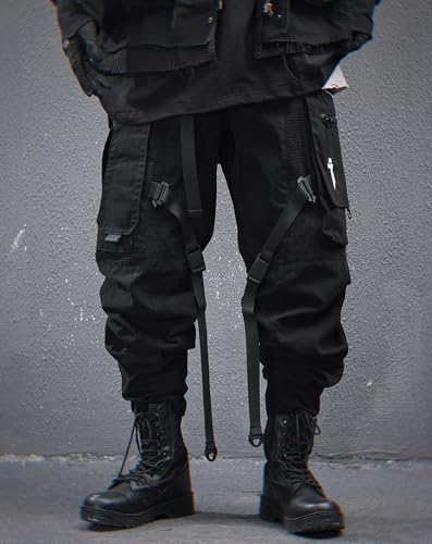 Niepce Inc Streetwear Techwear Cargo Pants for Men with Design2