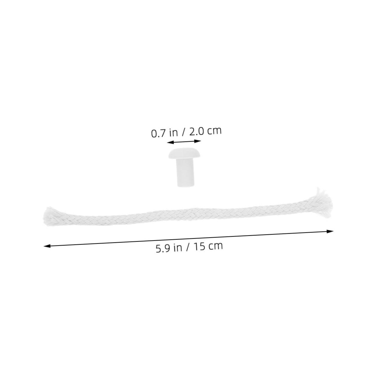 Unomor 1 Set Reliable Laboratory Burner Wick Wicks Holders for Chemistry Experiments Easy Maintenance Steady Flame for Oil Lamp Replacement Tiki Torch Kits