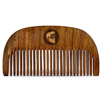 Beardo Compact Wooden Comb | style your beard hassle-free | pocket-size Comb