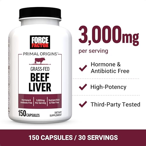 Image of Force Factor Primal Origins Beef Liver Capsules