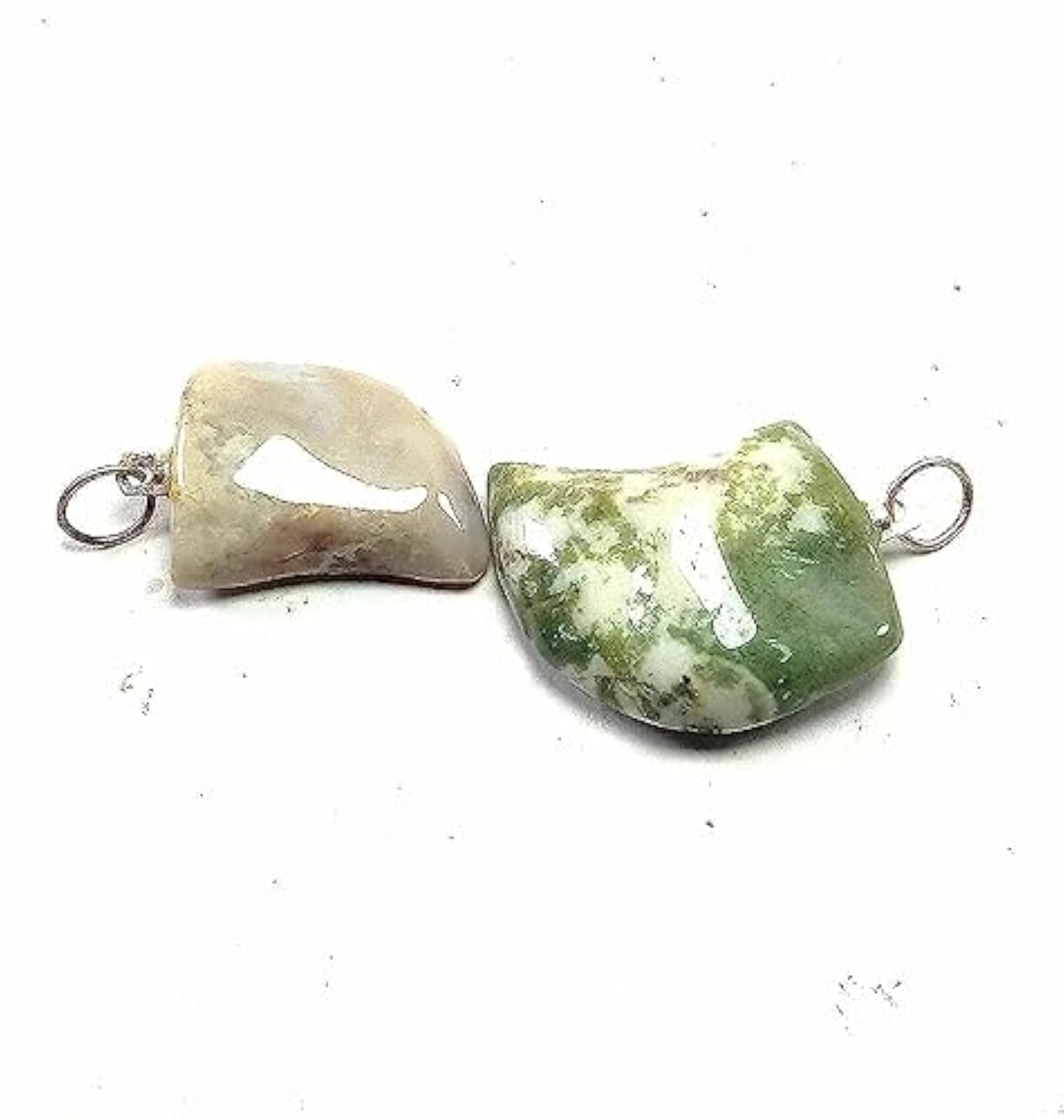Blood Stone Vagh Nakh Healing Pendant Necklace, Set of 2