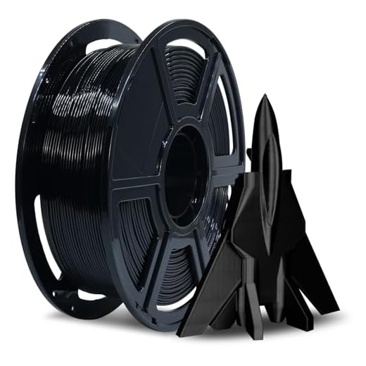 FLASHFORGE Rapid PETG Filament 1.75mm Black, Max 600mm/s High Speed Printing, 3D Printer Filament 1kg Spool, Dimensional Accuracy +/- 0.02mm, Fits Most 3D Printers