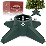 Festive Fix Christmas Tree Stand – Heavy-Duty 6ft Holder with Water Reservoir, Stable Base for Real Trees, Quick Assembly with Metal Bolts