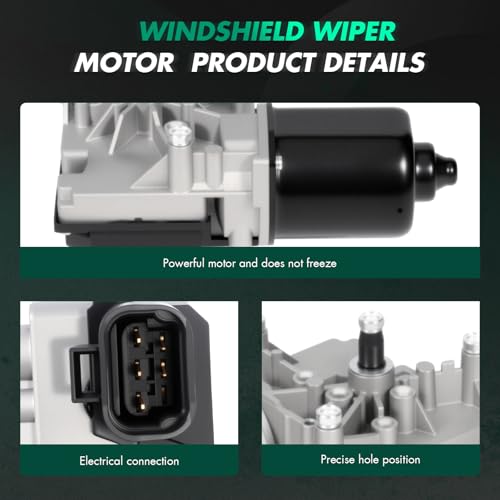 Image of SCITOO Windshield Wiper Motor Fits For 2000-2005 for Chevrolet Impala, Replacement OE# 12494761,401012,WPM1012,851012, 6 - Pin, Front Side