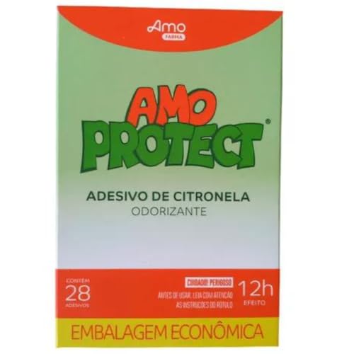 Adesivo Repelente de Citronela Amo Protect, Caixa com 28 Unidades
