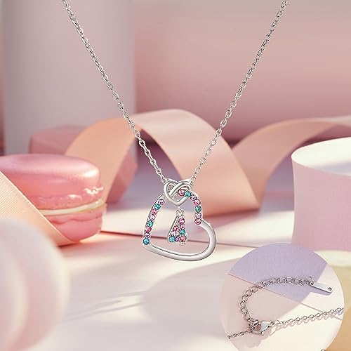 Happy Birthday Gifts for 3-13 Year Old Heart Necklace3