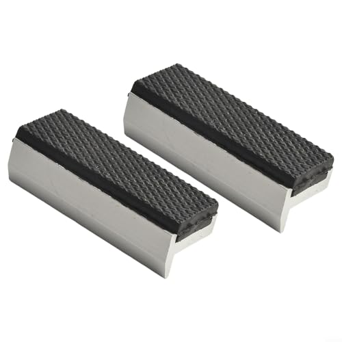 Besttoolifes Magnetic Vice Jaw Protective Pads with Rubber Surfaces for Metal Wood Plastic Round Flat Parts Bench Mill Drill Press Vise Protection(3inch)