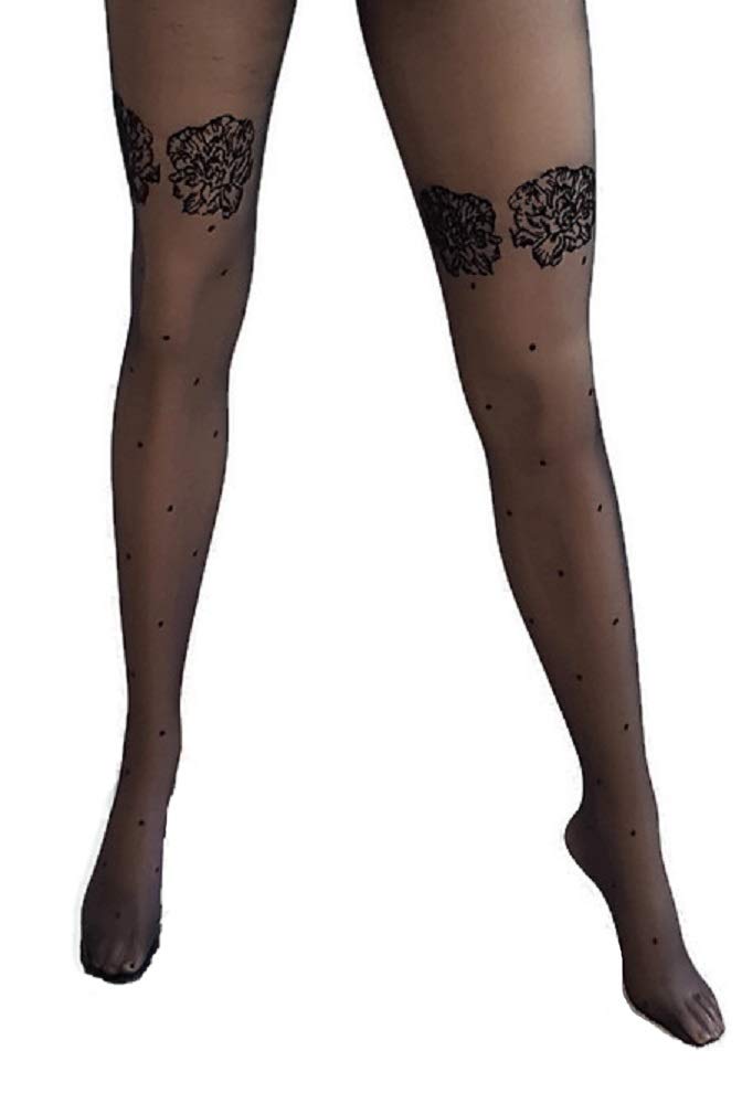 Marilyn Designer Hosiery w/ Polka Dot Pantyhose