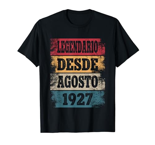 Legendario Desde Agosto 1927 - Cumpleaños 97 Años Camiseta