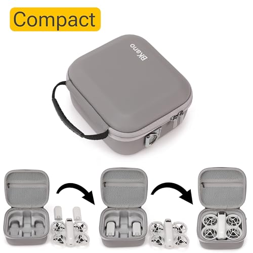 Image of GetZget Bkano Carrying Case Bag Compatible with DJI Neo & Accessories Compact Travel Protection PU Case (Hand Bag) (Compact Standard)