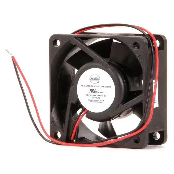 Axial Fan, Square, 12V DC, Phase, 31.5 cfm, 2 3/8 in W., Mfr: 2RTF9-A