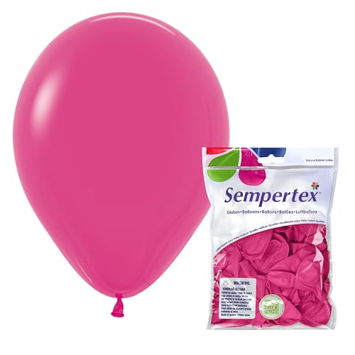 Image of Sempertex Deluxe Fuchsia Balloons, Latex, 11 Inch, 25 Pcs