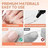 UNA GELLA Nagelkleber 15ml Nail Gel Glue – Aushärtung mit Lampe erforderlich, Soak Off UV/LED, Superstarker Nagelkleber für Kunstnägel, Acryl Nägel, Soft Gel Tips & Press On Nail Extensions