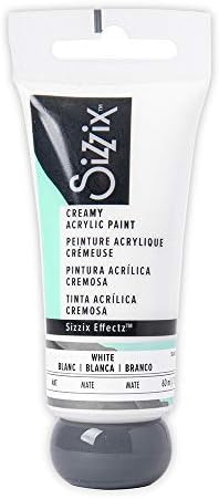 Sizzix Effectz Creamy Metallic Acrylic Paint 60ml, 664560, Mint Gold, 60 ml (Pack of 1)