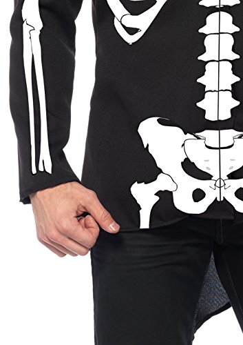 Leg Avenue 85601-00701-M-BLCKWHT-BLCK/WHT-M Men'S Costume, Black/White thumb #3