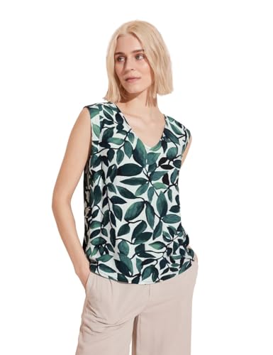 Chemisier d'été Street One A344754 imprimé vintage green en taille 40