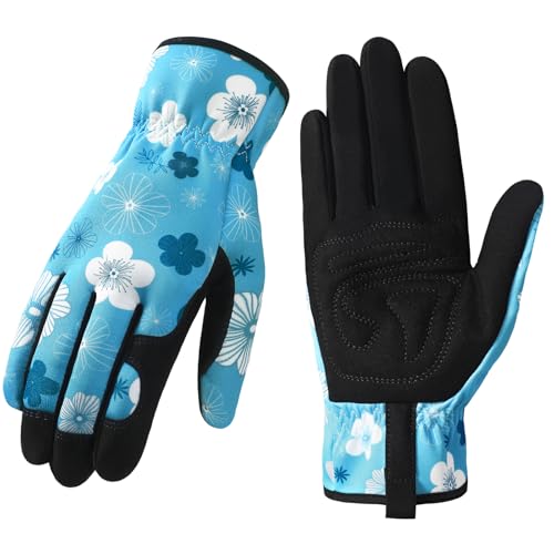 Trifabricy Gardening Gloves for Women, Breathable leather Garden Gloves with Grip, Thorn-Proof Puncture-Resistant Work Gloves