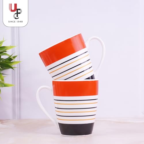 Image of U.P.C. Premium Microwave Coffee Mug Set of 2, Milk Mug for Gift, Microwave & Dishwasher Safe Cup Set of 2, Bone-Ash Free, Crockery Set Ideal for Daily Use & Gifting