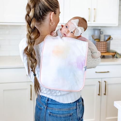 Image of Copper Pearl Premium Baby Burp Cloths - 3-Pack Large Cotton Burp Cloths, Extra Soft Spit Up Rags with 3 Absorbent Layers, Perfect for Baby Boy and Baby Girl Gifts