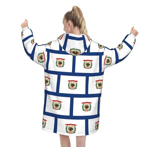 Couverture à capuche Virginie-Occidentale cadeau idéal hiver - 3