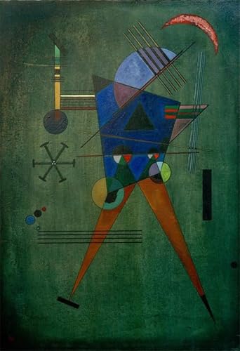 Impression Kandinsky triangle noir sur toile premium de décoration murale 60x90