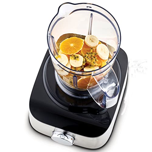 Kenwood Multipro Compact FDM301SS Kompakt-Küchenmaschine, 2,1 Liter, inkl. Edelstahl Messer, 3 Arbeitsscheiben und 4 weiteren Zubehör-Teile, Metallgehäuse, 800 Watt, Silber – Bild 4