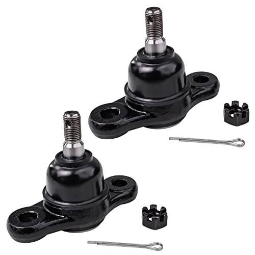 Image of Detroit Axle - 4pc Front End Control Arms Kit for 2005-2009 Hyundai Tucson, 2005-2010 Kia Sportage, 2 Lower Control Arms 2 Lower Ball Joints 2006 2007 2008 Replacement