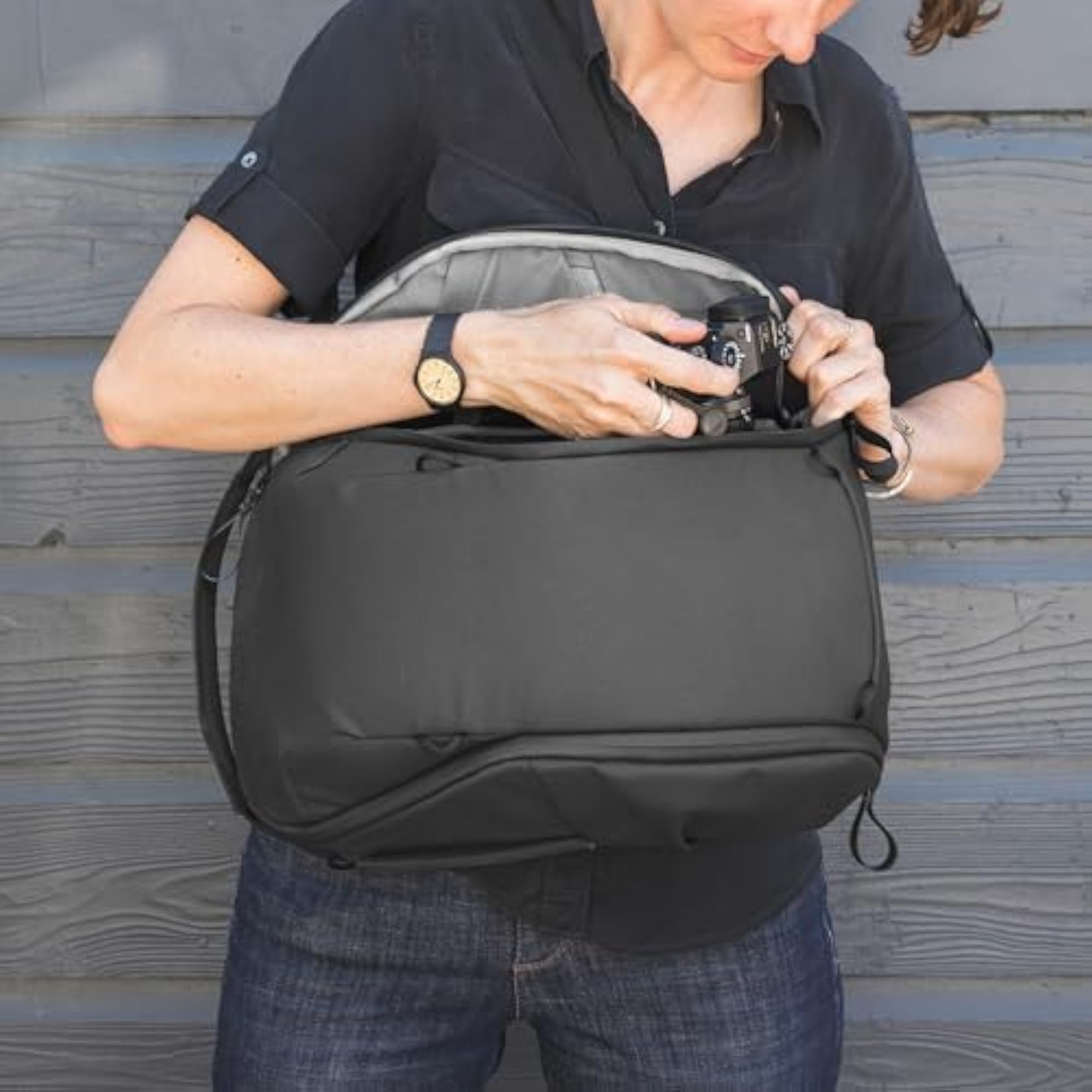 Everyday Backpack Zip, Black, 15L