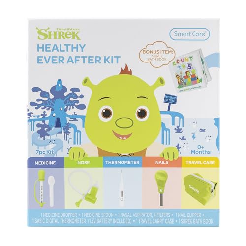 Image of Smart Care Shrek Healthy Ever After Baby Healthcare Kit, Baby Newborn Essentials, Newborn Gifts, Baby Gift Set, 7PC