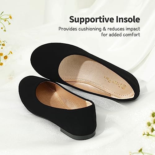 DREAM PAIRS Girls Dress Shoes Slip on Ballerina Flats for Wedding/Party4