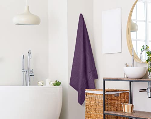 Image of Utopia Towels - Premium Jumbo Bath Sheet 2 Pack - 100% Cotton Highly Absorbent and Quick Dry Extra Large Bath Towel - Super Soft Hotel Quality Towel (35 x 70 Inches, Plum)