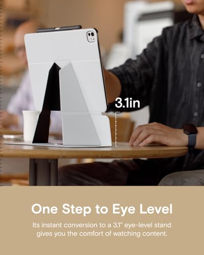 MOFT Pokrowiec na 13'' iPad Air (M2 2024), Elegancka foliowa klapa z podtrzymującym stojakiem iPada i uchwytem na ołówek, 4 regulowane kąty, automatyczne budzenie/uśpienie, wegańska skóra MOVAS