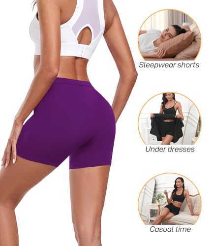 Image of wirarpa Women's Modal Boy Shorts Panties Soft Microfiber Boxer Briefs Underwear 4 Pack
