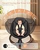 Baby Swing for Infants, Electric Baby Swing with Bluetooth, Portable Infant Swing with 5 Speeds, 10 Lullabies, 5-Point Harness & Remote Control, for Newborns Infants Indoor Outdoor Use (Black) #1