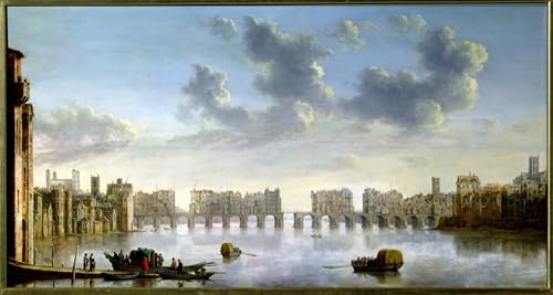 Cuadro de Lienzo Viejo Puente de Londres Pintura Mural Alta Calidad 60x90