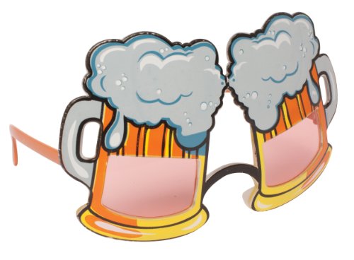 Creative Converting Wearable Shaped Party Glasses, Beer Mugs