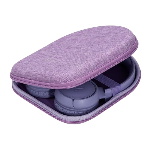 Ginsco Case Compatible with JBL Tune 510BT/520BT/500BT with Sony WH-CH520/510, Ultra-Slim Hard Shell Headphone Case for On Ear Headphones (Purple)