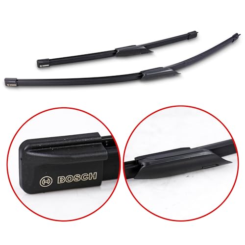 Image of BOSCH 3397014818 AeroTwin Wiper Blade Combo Pack - Set of 2 (26 inch & 17 inch) | Driver and Passenger Side Original Equipment Replacement Blades