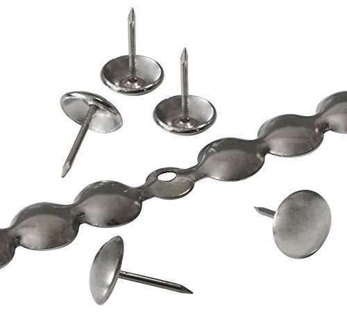 decotacks&reg; Silver Upholstery Nailhead Trim, Silver Upholstery Nails/Tack, in Short (4in Long...
